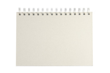 notebook isolated on white