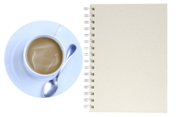 Notebooks, coffee mugs.