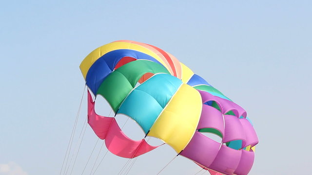 colorful parachute