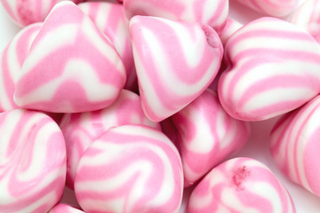 white and pink marshmallow