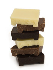 dark and white chocolate