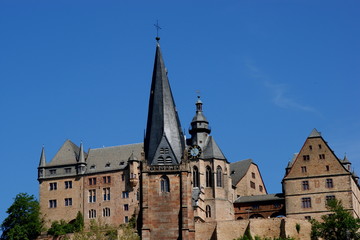Fototapeta premium Landgrafenschloss in MARBURG a.d.Lahn