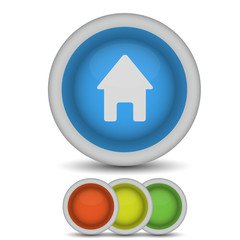 Vector home icon on white. Eps10
