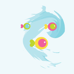 Summer background with copy space