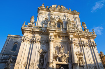 Basilica of St. Giovanni Battista. Lecce. Puglia. Italy.