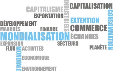 Obraz premium fond mondialisation