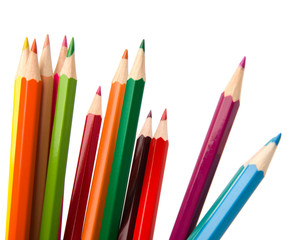 Fototapeta premium Colouring crayon pencils