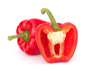 red pepper isolated on white background