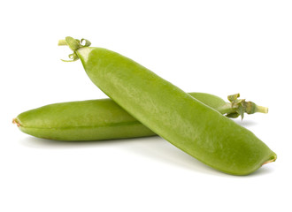 Fresh green pea pod
