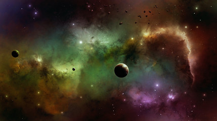 Obraz na płótnie Canvas Mgławica w kosmosie