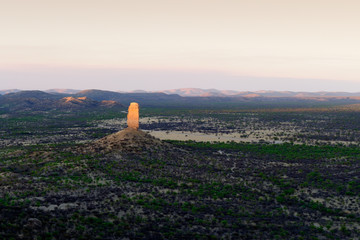 View from above on the Vingerklip rock.
