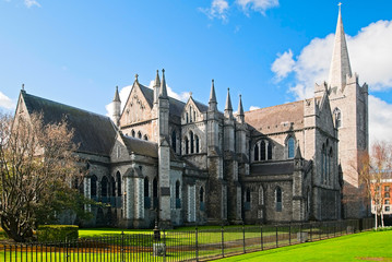 Obraz premium Katedra św. Patryka w Dublinie w Irlandii