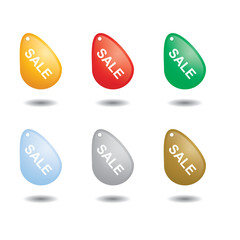 Discount labels. Vector.