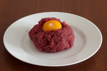 Tartar steak with chili and pepper