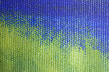 canvas painting closeup