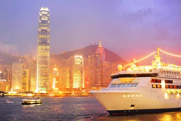 Abwaschbare Fototapete Bucht von Hongkong © joyt