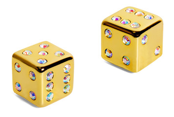 dice golden diamonds