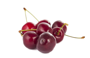cherries isolated