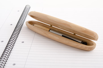 Kugelschreiber mit Holzetui