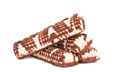 cake with chocolate isolated