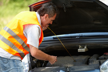 Oil level check