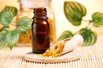 Calendula petals and oil