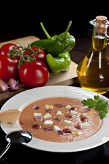 Salmorejo Cordob&eacute;s, spanische kalte Tomatencreme