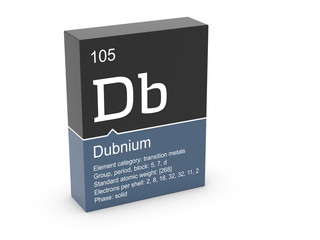 Dubnium from Mendeleev's periodic table