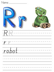 Alphabet handwriting series