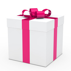 gift box pink ribbon