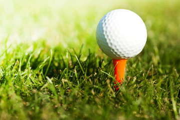 golf ball on tee