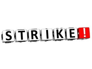 Fototapeta premium 3D Strike Crossword