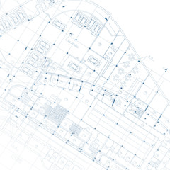 Architectural background. Part of architectural project