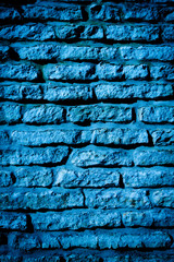Blue stone wall