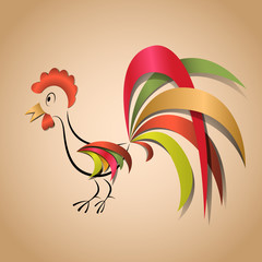 Paper cock application for any background