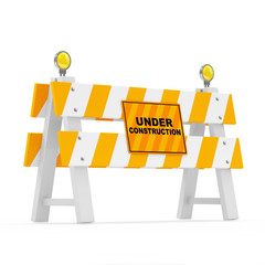 Road Barrier isolated on white background