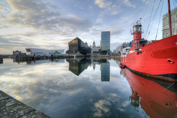 Canning Dock Reflections, Liverpool.
