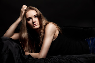 Naklejka premium attractive woman
