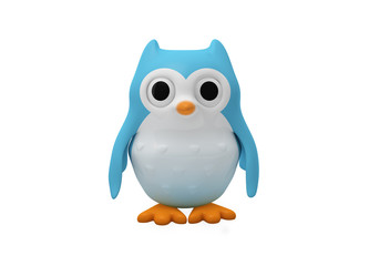 Eule 3D als Testimonial