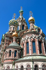 Fototapeta na wymiar Church of The Savior on Spilled Blood in Saint-Petersburg