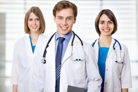 Doctor with his colleagues