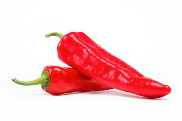 Healthy food. Fresh vegetables. Peppers on a white background.