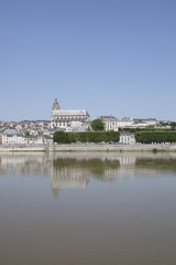 Fototapeta na wymiar The city of Blois in the Loire Valley of France
