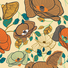 Seamless floral texture