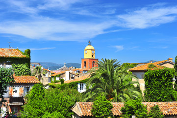Beautiful landscape of Saint Tropez - obrazy, fototapety, plakaty