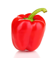 Tasty pepper isolated on white