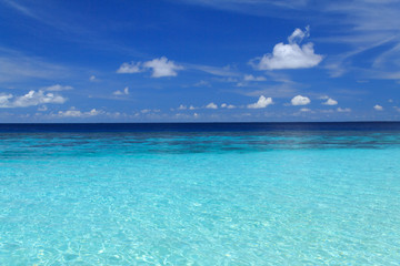 Fototapeta na wymiar Blue Lagoon, Malediwy