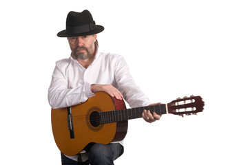 Obraz premium musician with a guitar