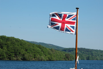 Union JackFlag on pole