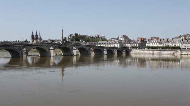 The city of Blois in the Loire Valley of France